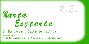 marta eszterle business card